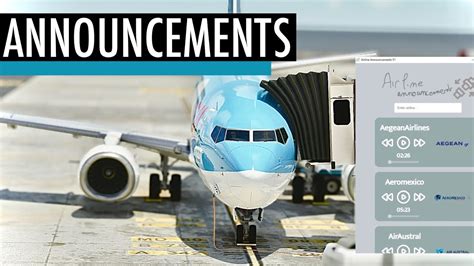 Airline Announcements .